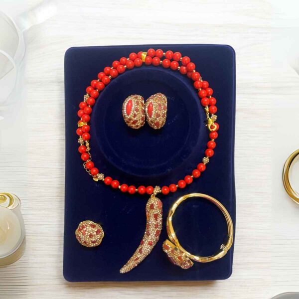 Ruby Glow Beads Set