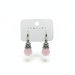 Pink Bead Earrings