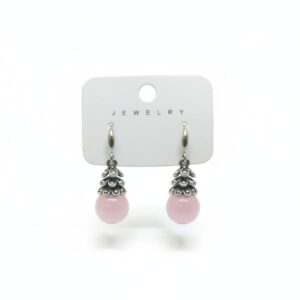 Pink Bead Earrings