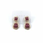 Brown Resin Drop Earrings