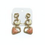 Triple-Drop Enamel Earrings