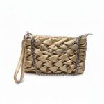 Stylish Pleated Chain Clutch Bag