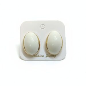 Enamel Oval Studs
