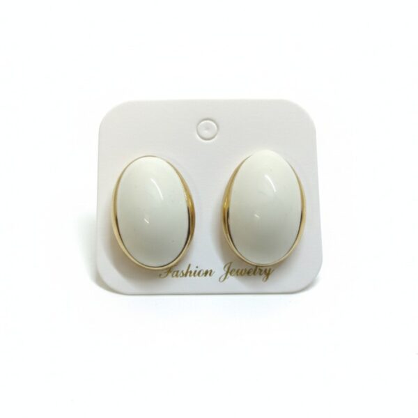 Enamel Oval Studs
