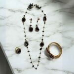 Black Onyx Beaded Neckset