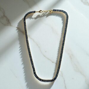 Royal Blue Glass Bead Necklace