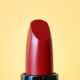Closeup of red lipstick for women