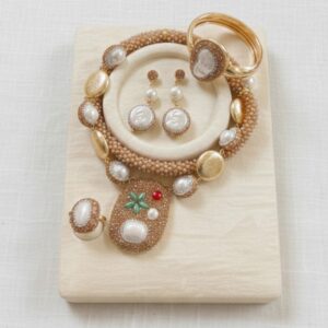 Elegant  White Stone Jewelry Set