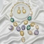 Multicolor  Natural Stone Jewel Set