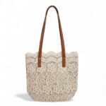 Floral Lace Tote Bag
