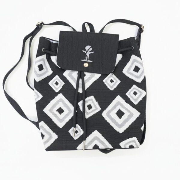 Printed mini backpack