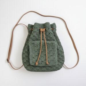 Woven Crochet Backpack