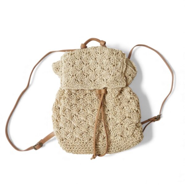 Woven Crochet Backpack