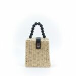 Woven Straw Handbag