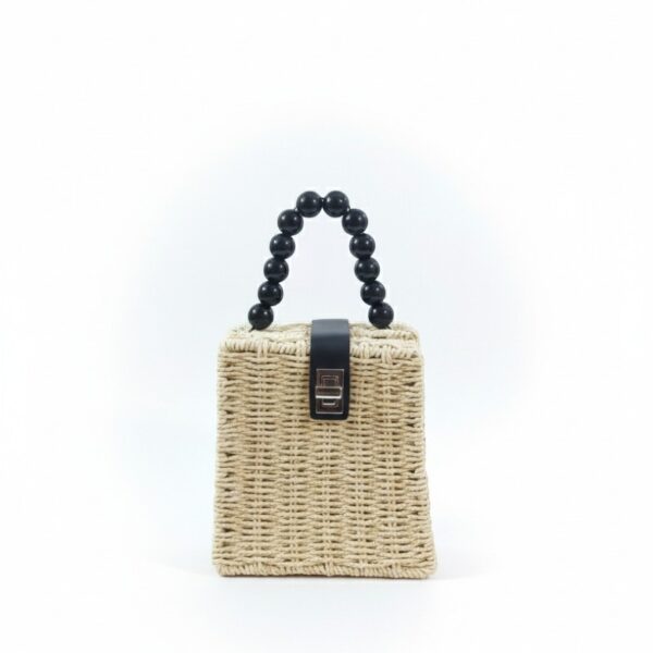 Woven Straw Handbag