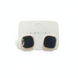 Black Stud Earrings