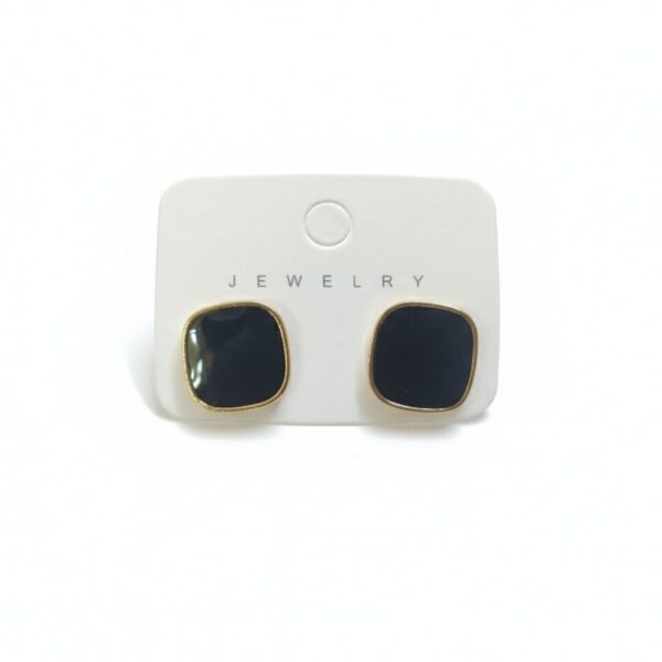 Black Stud Earrings