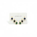 Elegant Stone Stud Set