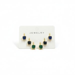 Elegant Stone Stud Set