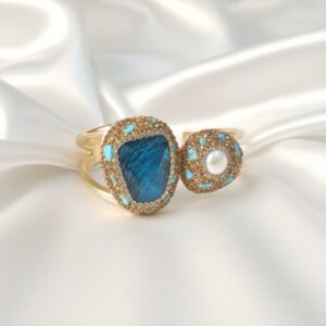 Ocean Pearl Dual Stone Bracelet