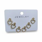 Golden Heart  Earrings