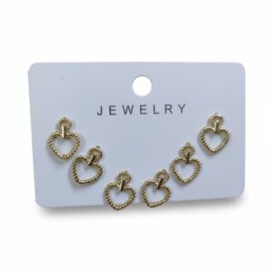 Golden Heart Earrings