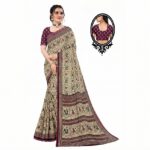 Classic Ethnic Ikat Print Saree