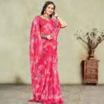 Bandhani Print Elegant Saree