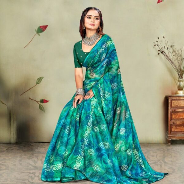 Bandhani Print Elegant Saree
