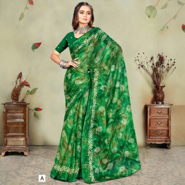 Bandhani Print Elegant Saree