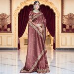 Elegant Coffee Brown Silk Zari Saree