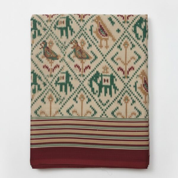 Classic Ethnic Ikat Print Saree