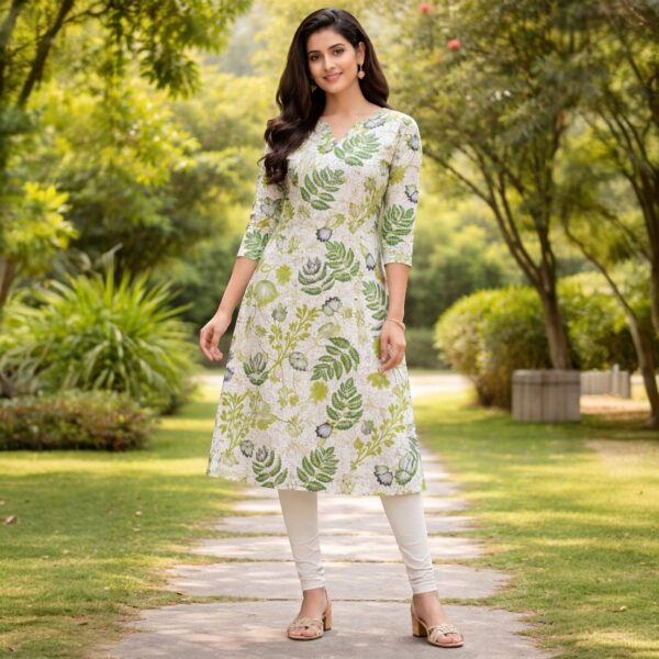 Ivory Garden Printed One-Piece Kurta