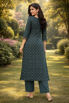 Forest Elegance Embroidery One-Piece Kurta