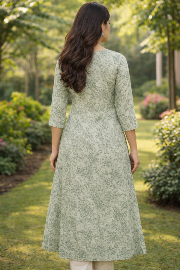The Sage Meadow Floral Kurta