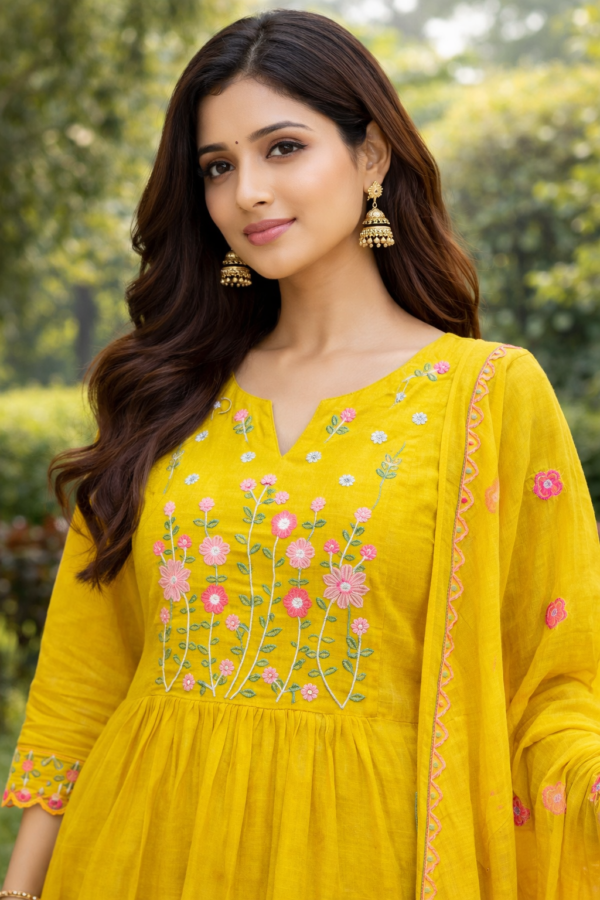 Sunshine Floral Meadows Anarkali Set