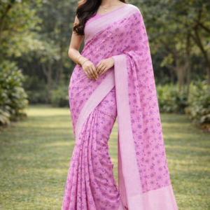 Lenin Air cotton Dark pink with fancy border