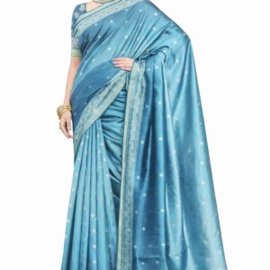 Elegant Soft Silk Saree with tiny floral motifs