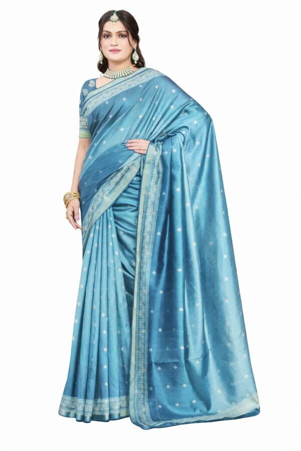 Elegant Soft Silk Saree with tiny floral motifs