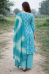 Aqua Bloom Printed Kurta Set