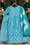 Aqua Bloom Printed Kurta Set