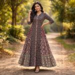 Bohemian Printed Anarkali  Kurti